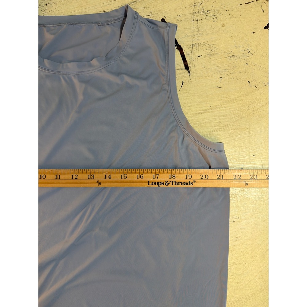 32 Degrees Tank Top Women XL Light Blue Sleeveless Activewear Workout Relaxed - Picture 4 of 5